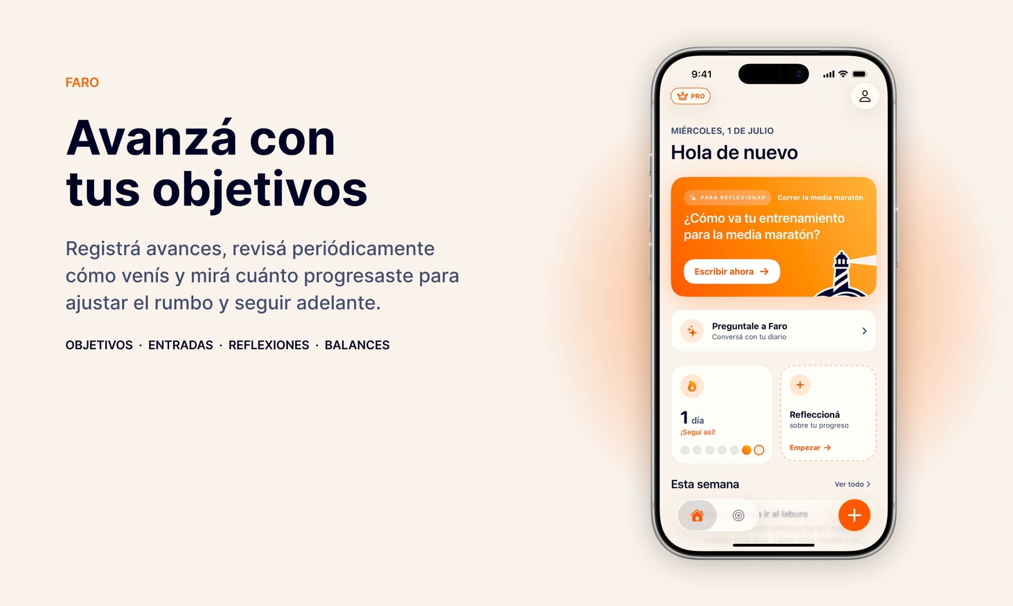 Avanzá con tus objetivos