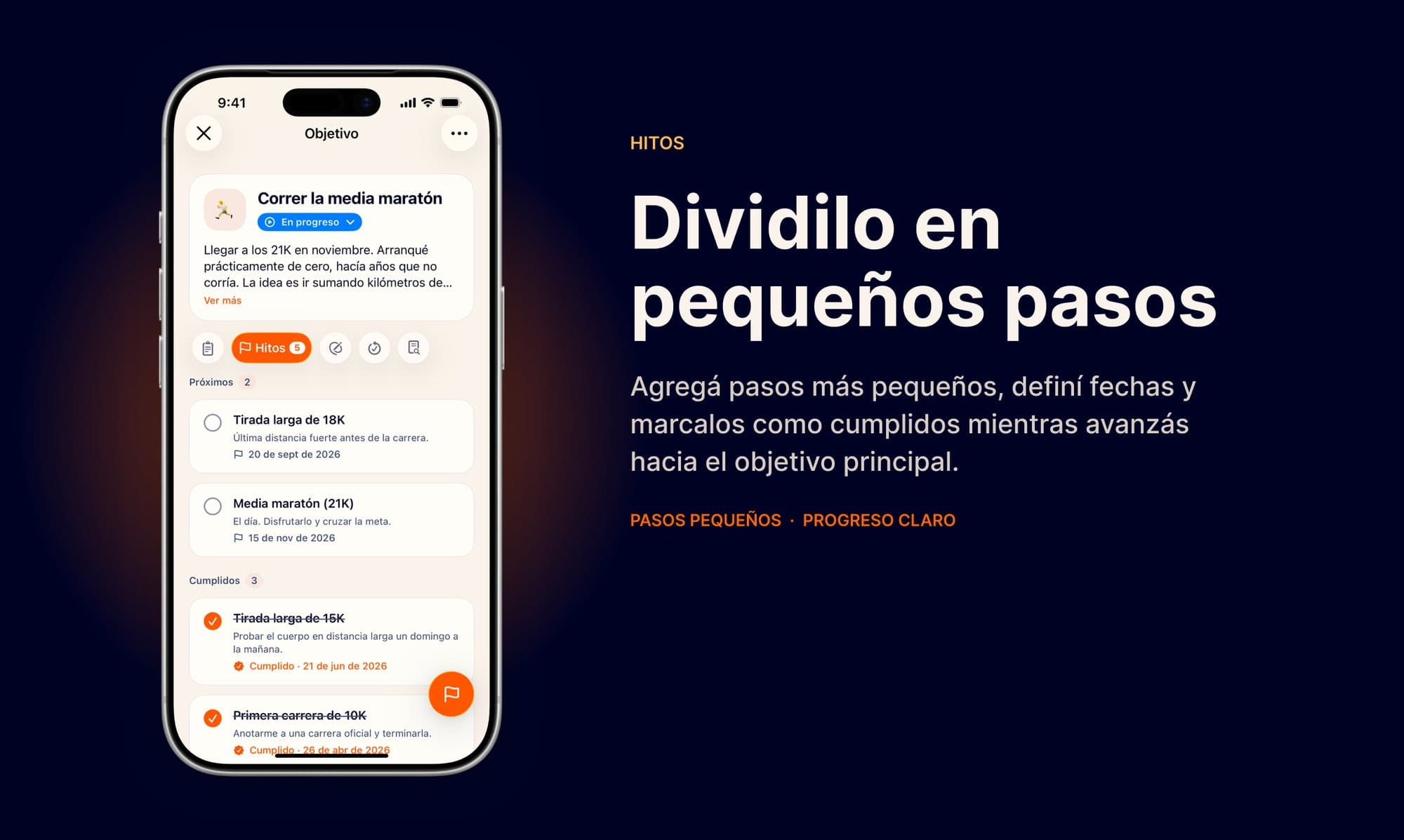Dividilo en pequeños pasos