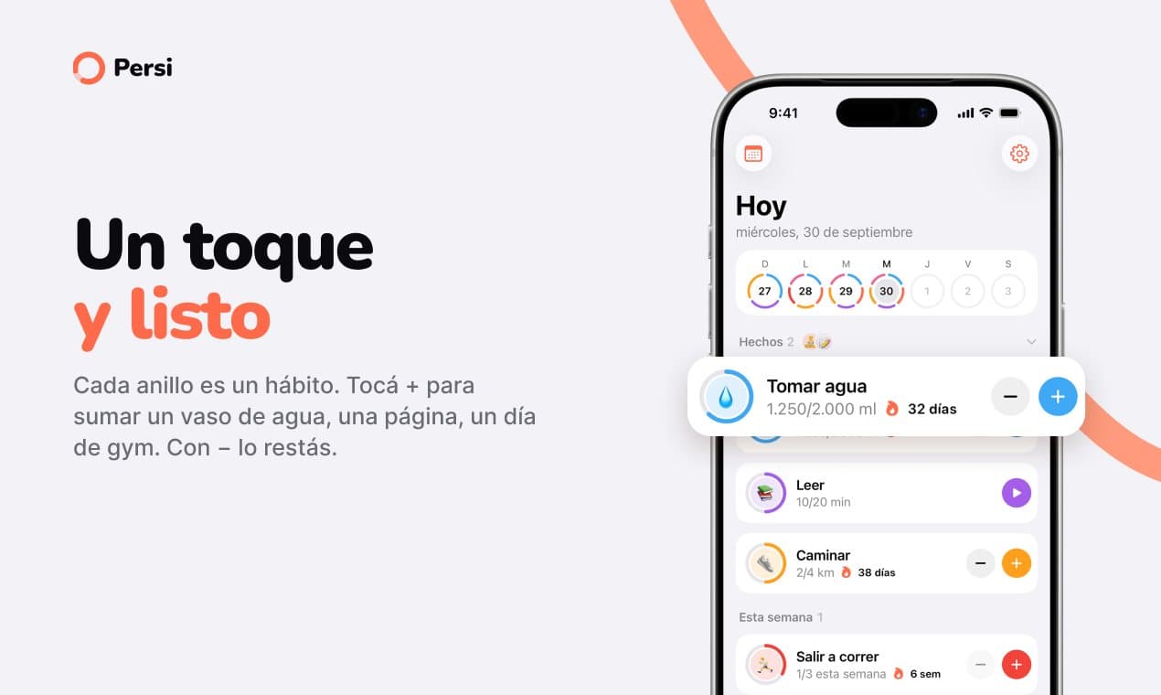 Un toque y listo